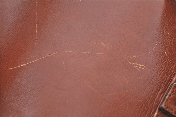 Authentic GUCCI Bamboo Backpack Leather Brown J2137