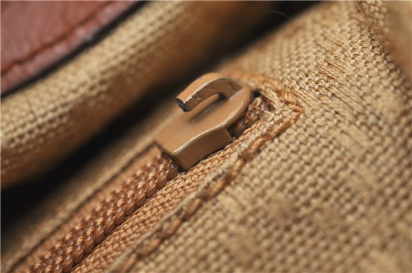 Authentic GUCCI Bamboo Backpack Leather Brown J2137