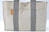 Authentic HERMES New Fourre Tout PM Hand Tote Bag Purse Canvas Ivory J2140