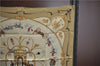 Authentic HERMES Carre 90 Scarf "THE ROYAL MEWS" Silk Beige J2143