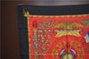 Authentic HERMES Carre 90 Scarf "LIBERTE EGALITE FRATERNITE" Silk Black J2144