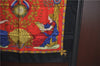 Authentic HERMES Carre 90 Scarf "LIBERTE EGALITE FRATERNITE" Silk Black J2144