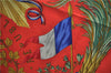 Authentic HERMES Carre 90 Scarf "LIBERTE EGALITE FRATERNITE" Silk Black J2144