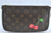 Authentic Louis Vuitton Monogram Cherry Pochette Accessoires Shoulder Bag J2145