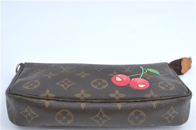 Authentic Louis Vuitton Monogram Cherry Pochette Accessoires Shoulder Bag J2145