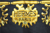 Authentic HERMES Carre 90 Scarf "LES CAVALIERS D’OR" Silk Black J2149