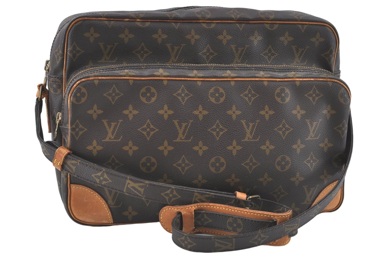 Authentic Louis Vuitton Monogram Nile 34 Shoulder Cross Body Bag M45242 LV J2170