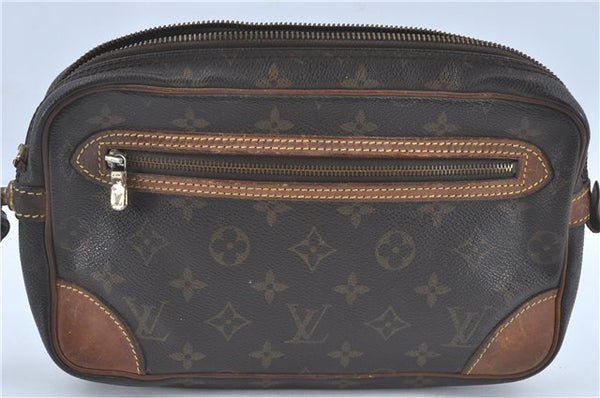 Auth Louis Vuitton Monogram Marly Dragonne GM Clutch Hand Bag M51825 Junk J2175