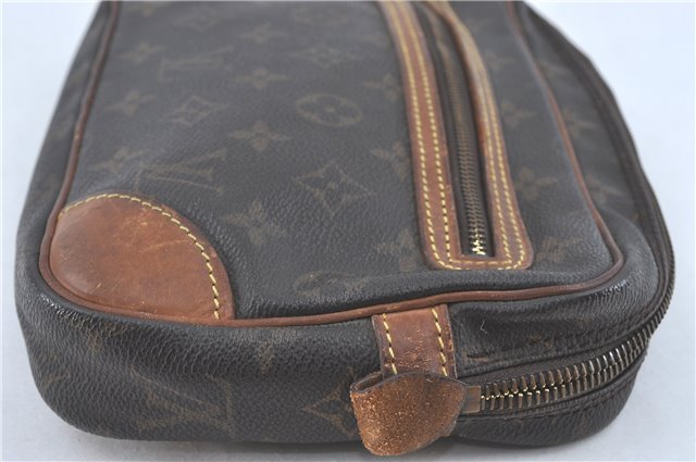 Auth Louis Vuitton Monogram Marly Dragonne GM Clutch Hand Bag M51825 Junk J2175