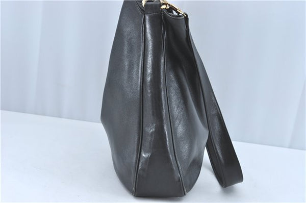 Authentic GUCCI Bamboo 2Way Shoulder Hand Bag Leather Black Junk J2177