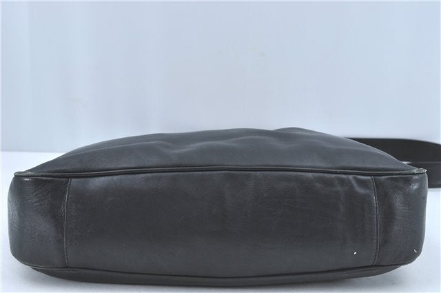 Authentic GUCCI Bamboo 2Way Shoulder Hand Bag Leather Black Junk J2177