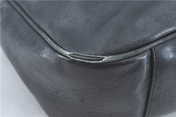 Authentic GUCCI Bamboo 2Way Shoulder Hand Bag Leather Black Junk J2177