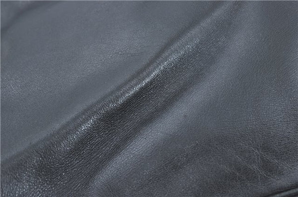 Authentic GUCCI Bamboo 2Way Shoulder Hand Bag Leather Black Junk J2177