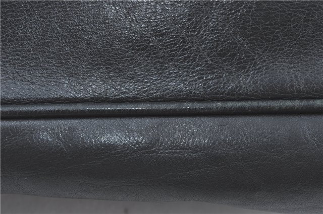 Authentic GUCCI Bamboo 2Way Shoulder Hand Bag Leather Black Junk J2177