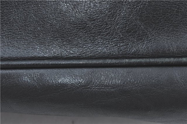 Authentic GUCCI Bamboo 2Way Shoulder Hand Bag Leather Black Junk J2177