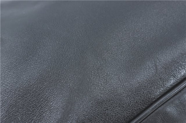 Authentic GUCCI Bamboo 2Way Shoulder Hand Bag Leather Black Junk J2177