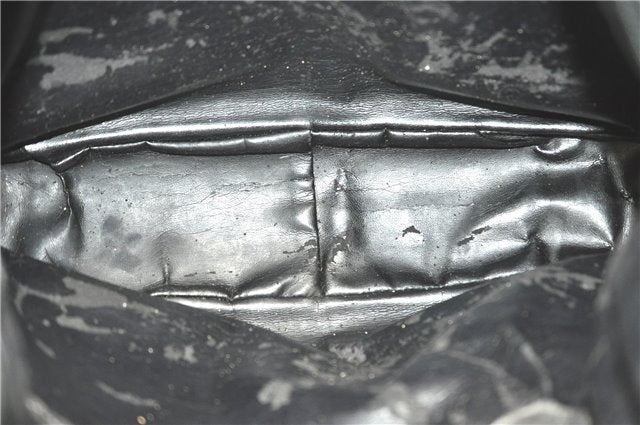 Authentic GUCCI Bamboo 2Way Shoulder Hand Bag Leather Black Junk J2177