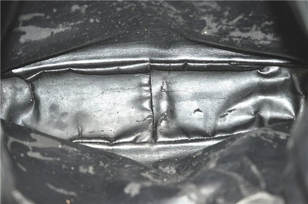 Authentic GUCCI Bamboo 2Way Shoulder Hand Bag Leather Black Junk J2177