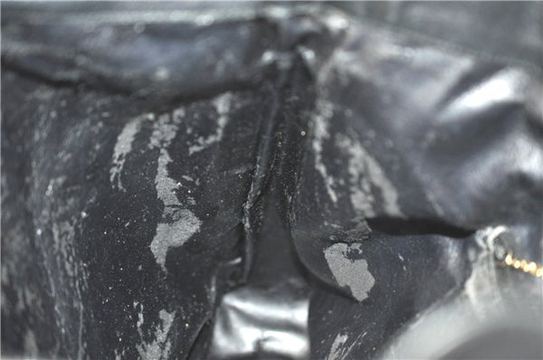 Authentic GUCCI Bamboo 2Way Shoulder Hand Bag Leather Black Junk J2177