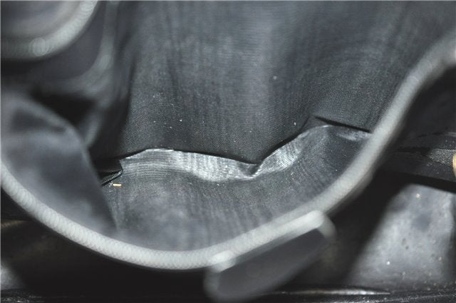 Authentic GUCCI Bamboo 2Way Shoulder Hand Bag Leather Black Junk J2177