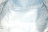 Auth CHANEL New Travel Line Shoulder Tote Bag Nylon Leather Light Blue J2179