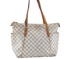 Authentic Louis Vuitton Damier Azur Totally MM Tote Bag N51262 LV J2182