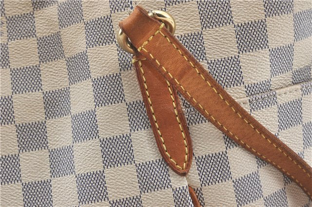 Authentic Louis Vuitton Damier Azur Totally MM Tote Bag N51262 LV J2182