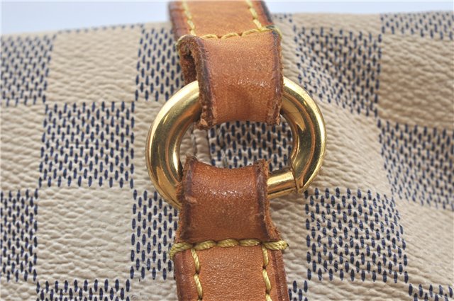 Authentic Louis Vuitton Damier Azur Totally MM Tote Bag N51262 LV J2182