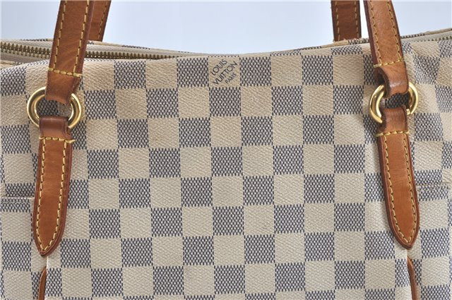 Authentic Louis Vuitton Damier Azur Totally MM Tote Bag N51262 LV J2182