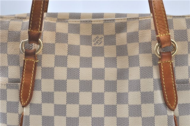 Authentic Louis Vuitton Damier Azur Totally MM Tote Bag N51262 LV J2182