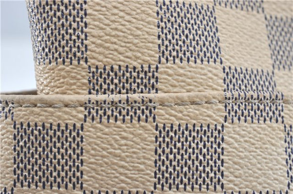 Authentic Louis Vuitton Damier Azur Totally MM Tote Bag N51262 LV J2182