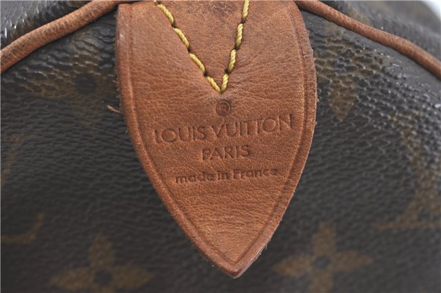 Authentic Louis Vuitton Monogram Speedy 30 Hand Boston Bag M41526 LV J2184