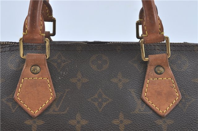 Authentic Louis Vuitton Monogram Speedy 30 Hand Boston Bag M41526 LV J2184