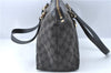 Auth GUCCI Abbey Shoulder Tote Bag Purse GG Canvas Leather 141470 Black J2185