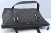 Auth GUCCI Abbey Shoulder Tote Bag Purse GG Canvas Leather 141470 Black J2185