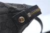 Auth GUCCI Abbey Shoulder Tote Bag Purse GG Canvas Leather 141470 Black J2185