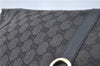 Auth GUCCI Abbey Shoulder Tote Bag Purse GG Canvas Leather 141470 Black J2185