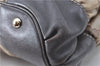 Auth GUCCI Jumbo GG Crystal Shoulder Hand Bag PVC Leather 223965 Brown J2186
