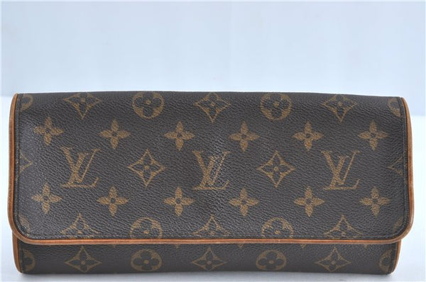 Authentic Louis Vuitton Monogram Pochette Twin GM Shoulder Bag M51852 LV J2191