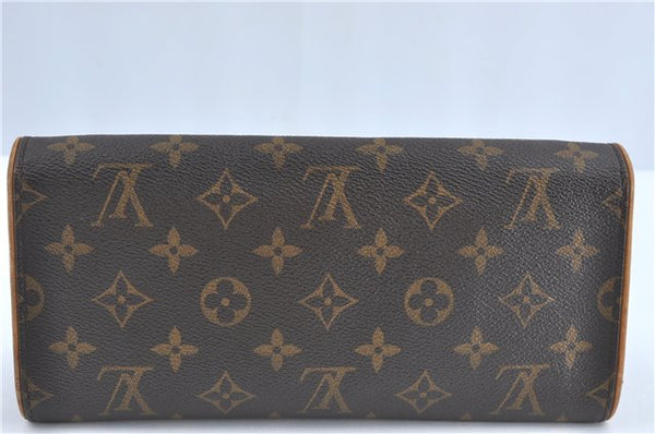 Authentic Louis Vuitton Monogram Pochette Twin GM Shoulder Bag M51852 LV J2191