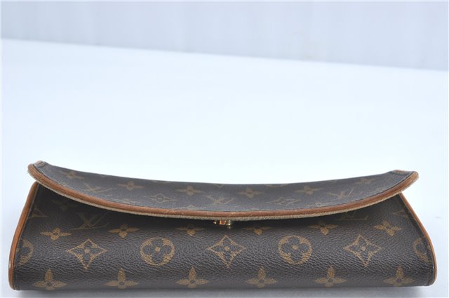 Authentic Louis Vuitton Monogram Pochette Twin GM Shoulder Bag M51852 LV J2191