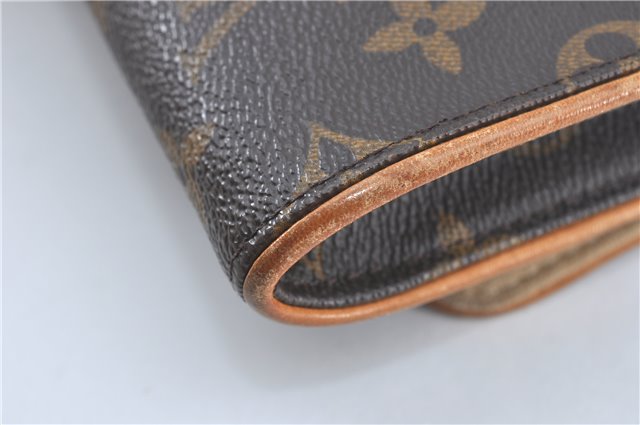 Authentic Louis Vuitton Monogram Pochette Twin GM Shoulder Bag M51852 LV J2191