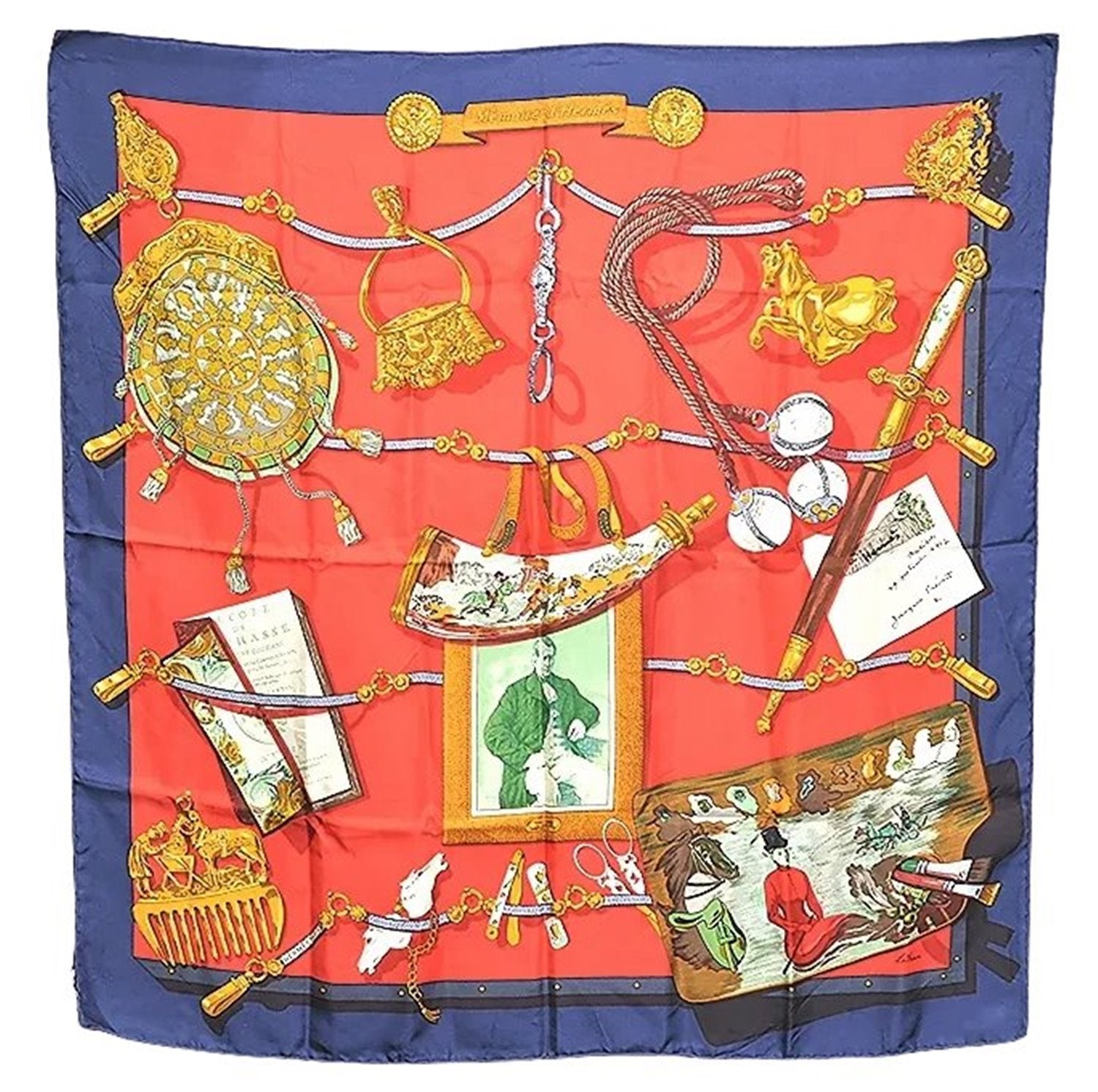 Authentic HERMES Carre 90 Scarf 