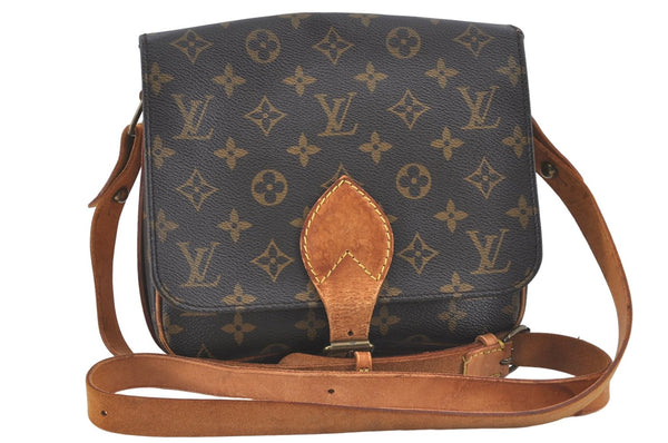 Auth Louis Vuitton Monogram Cartouchiere MM Shoulder Cross Bag M51253 LV J2202