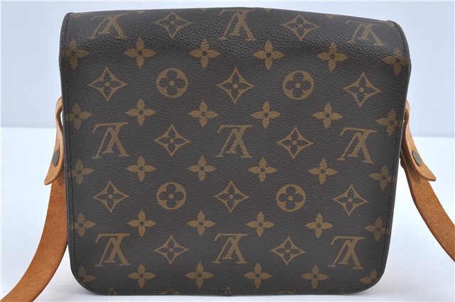 Auth Louis Vuitton Monogram Cartouchiere MM Shoulder Cross Bag M51253 LV J2202