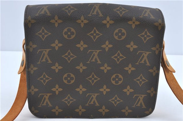 Auth Louis Vuitton Monogram Cartouchiere MM Shoulder Cross Bag M51253 LV J2202