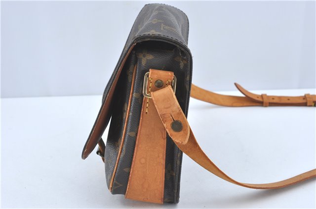 Auth Louis Vuitton Monogram Cartouchiere MM Shoulder Cross Bag M51253 LV J2202