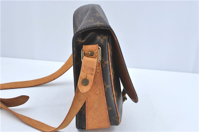 Auth Louis Vuitton Monogram Cartouchiere MM Shoulder Cross Bag M51253 LV J2202