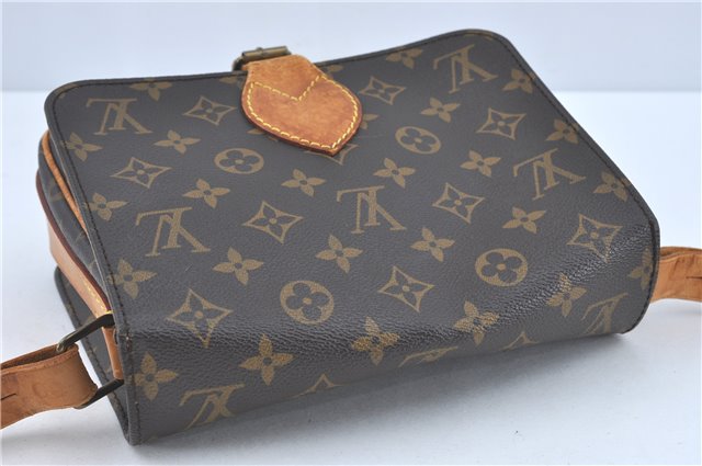 Auth Louis Vuitton Monogram Cartouchiere MM Shoulder Cross Bag M51253 LV J2202