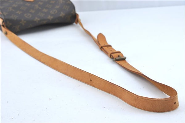 Auth Louis Vuitton Monogram Cartouchiere MM Shoulder Cross Bag M51253 LV J2202